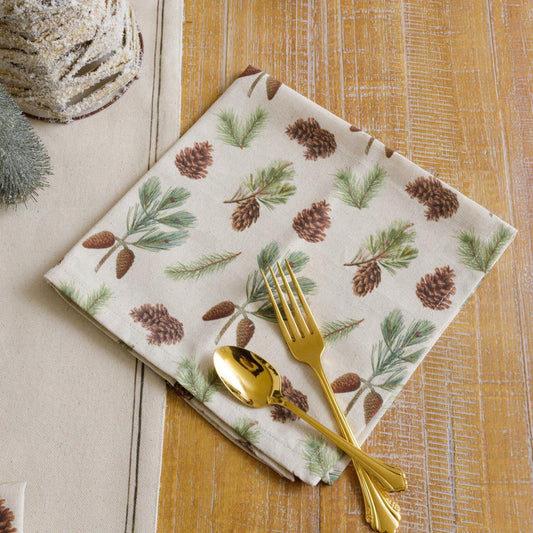 PINECONE NAPKINS- PACK OF 4