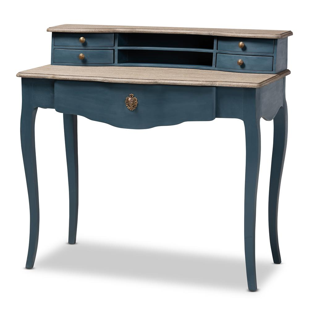 French Provincial Blue Spruce Writing Desk